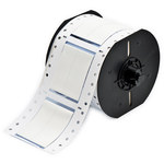 image of Brady PermaSleeve B33-1500-2-342-2 Die-Cut Printer Sleeve - 2 in x 1.5 in - Polyolefin - White - B-342 - 91094