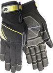 image of Red Steer Ironskin Oil Rigger 165 Black Large Neoprene/Spandex/Synthetic Leather Work Gloves - PVC Palm Only Coating - 165-L