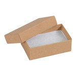 image of Kraft Jewelry Boxes - 1.5 in x 2.5 in x 0.875 in - 3431