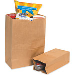 image of Kraft Grocery Bags - 6 in x 17 in x 29.5 in - SHP-3998