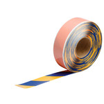 image of Brady ToughStripe Max Blue/Yellow Marking Tape - 2 in Width x 100 ft Length - 0.050 in Thick - 64062