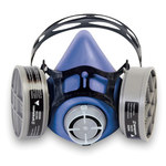 image of Sperian Survivair S-Series Blue Small Thermoplastic Elastomer Half Facepiece - 797402-002021