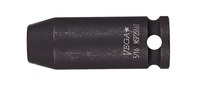 image of Vega Tools MSP21802 18 mm Long Length Impact Socket - 3/8 in Square Drive - D - Bullnose - 63.0 mm Length - 01769