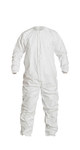 image of Dupont Cleanroom Coveralls IC253BWHLG00250C - Size Large - White