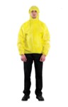 image of Ansell Microchem Chemical-Resistant Jacket 3000 ‭YE30-W-92-201-07‬ - Size 3XL - Yellow - 18035