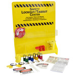 image of Brady Prinzing Yellow Acrylic Lockout Device Station - 23.75 in Width - 30 in Height - 754473-45555