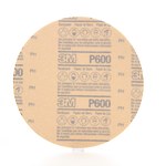 image of 3M NX Disc Coated Aluminum Oxide White Hook & Loop Disc - Paper Backing - C Weight - P600 Grit - Extra Fine - 6 in Diameter - 27965