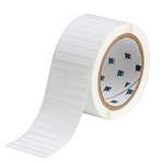 image of Brady THT-15-351-2.5 Die-Cut Printer Label Roll - 2 in x 0.25 in - Vinyl - White - B-351 - 30209