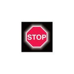 image of Brady Aluminum Octagon Red Stop Signs, Traffic Control Signs & Banners Sign - 18 in Width x 18 in Height - 95043