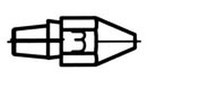 image of Weller 0051315099 Desolder - Eccentric Tip - Desolder - Eccentric - 22528