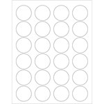 image of Tape Logic LL144 Circle Laser Labels - 1.625 in x 1.625 in - Face Sheet - 48 lb - White - 14664