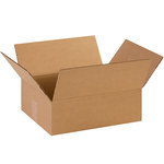 Shipping Supply Kraft Flat Corrugated Boxes - 14 in x 11 in x 4.5 in - SHP-1474