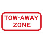 image of Brady B-959 Aluminum Rectangle White Stop Signs, Traffic Control Signs & Banners Sign - 115595