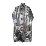 image of Chicago Protective Apparel Large Aluminized Carbon Kevlar Heat-Resistant Coat - 50 in Length - 603-ACK LG