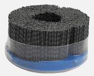 image of Weiler Nylox Silicon Carbide Bristle Disc - Medium Grade - Arbor Attachment - 7/8 in Center Hole - 4 in Outside Diameter - 0.055 in Bristle Diameter - Banded, Maximum Density - 85900
