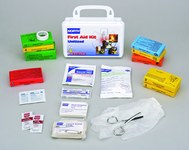 image of North First Aid Kit - Unitized - 5 in Width - 8 in Length - 2 5/8 in Height - Steel Case Construction - 019709-0005L