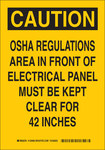 image of Brady B-555 Aluminum Rectangle Yellow Electrical Safety Sign - 7 in Width x 10 in Height - 126978