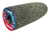 image of Weiler Tiger AO Aluminum Oxide Abrasive Cone - 1 1/2 in Length - 5/8-11 UNC Center Hole - 68307