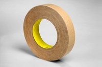image of 3M 9576 Clear Bonding Tape - 1 in Width x 60 yd Length - 4 mil Thick - Densified Kraft Paper Liner - 84266