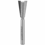 image of Vermont American 9/16 in Dovetail Bit 23115 - Carbide Tipped - 2 Flute - 1/4 in Shank