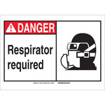image of Brady B-302 Polyester Rectangle PPE Sign - 14 in Width x 10 in Height - Laminated - 119942