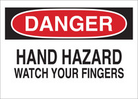 image of Brady B-302 Polyester Rectangle White Equipment Safety Sign - 10 in Width x 7 in Height - Laminated - 85997