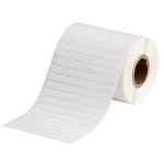 image of Brady THT-14-498-5-SC Die-Cut Printer Label Roll - 0.65 in x 0.2 in - Vinyl - White - B-498 - 92128