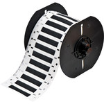 image of Brady B33D-187-2-342BK Die-Cut Printer Sleeve - 2 in x 0.187 in - Polyolefin - Black - B-342 - 96763