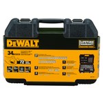 image of Dewalt DWMT19250 Combination Socket Set - Chrome Vanadium Steel - 3/8 in 6 Point Drive - 92506