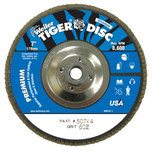 image of Weiler Tiger Type 27 Flap Disc 50745 - Zirconium - 7 in - 80 - Medium