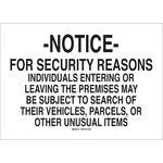 image of Brady B-120 Fiberglass Reinforced Polyester Rectangle White Restricted Area Sign - 20 in Width x 14 in Height - 95462