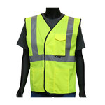 image of West Chester Viz-Up High-Visibility Vest 47203/L - Size Large - Yellow - 50491
