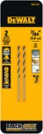 image of Dewalt 7/64 in Jobber Length Drill Bit DW1107 - Split 135° Point - Black & Gold Finish - 2.62 in Overall Length - 1 1/2 in Flute - High-Speed Steel - 3-Flatted Shank