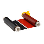 image of Brady Powermark 13520 Black / Red Printer Ribbon Roll - 8.8 in Width - Roll - 754473-13520
