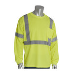 image of PIP High-Visibility Shirt 315-1350FR 61631421665 - Lime Yellow