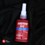 image of Loctite 243 Blue Threadlocker IDH:1329467 - Medium Strength - 50 ml Bottle - 43897