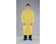image of Ansell Microchem 2300 Yellow Large Examination Gown - 076490-19594
