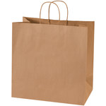 image of Kraft Paper Shopping Bags - 7 in x 13 in x 13 in - 3902