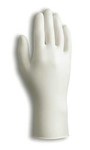 image of Ansell Dura-Touch 34-650 Blue Large Powder Free Disposable Gloves - Medical Exam Grade - 9 in Length - Smooth Finish - 5 mil Thick - 525106