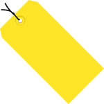 image of Yellow 13 Point Cardstock Shipping Tags - 5 3/4 in Width - 9594