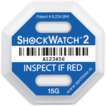 Shockwatch 2 Blue Shipping Indicators - 3 3/4 in x 3 3/4 in - SHP-15585