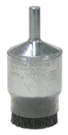 image of Weiler Burr-Rx Nylon Cup Brush - Shank Attachment - 1 in Diameter - 0.026 in Bristle Diameter - 86104