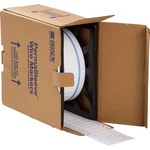 image of Brady 3PS-250-2-WT-2 Die-Cut Printer Sleeve - 1 in x 0.439 in - Polyolefin - White - B-342 - 11214
