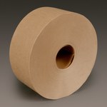 image of 3M 6142 Kraft Water Activated Tape - 3 in Width x 600 ft Length - 5.5 mil Thick - 97707