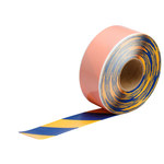 image of Brady ToughStripe Max Blue/Yellow Marking Tape - 3 in Width x 100 ft Length - 0.050 in Thick - 64064