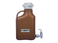 Justrite Amber HDPE 5 L Safety Can - 16.3 in Height - 697841-18140