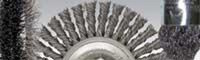 Dynabrade Steel Wheel Brush 0.014 in Bristle Diameter - Shank Attachment - 2 in Outside Diameter - 78870