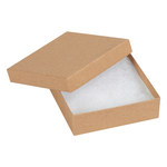 image of Kraft Jewelry Boxes - 3.5 in x 3.5 in x 1 in - 3433
