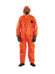 image of Ansell AlphaTec Flame-Retardant Coverall 4000 CFR 4000 CFR LG - Size Large - Orange - 61144