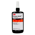 image of 3M Scotch-Weld TL62 Red Threadlocker 62611 - High Strength - 8.45 fl oz Bottle